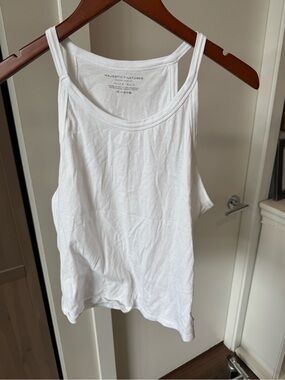 Majestic Filatures Women's White Scoop Neck Tank